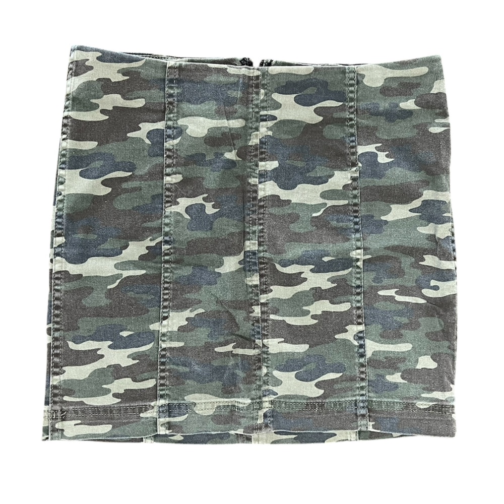 Free People Camouflage Mini Skirt NWOT